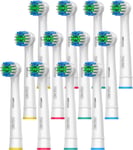 12 Pack Toothbrush Heads Compatible with Most Braun Oral B Electric Toothbrushes