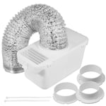 Tumble Dryer Vent Kit for CANDY HOOVER Aluminium Venting Hose + 3 x Adaptor 1.4m