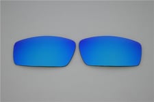 NEW POLARIZED CUSTOM ICE BLUE LENS FOR OAKLEY SQUARE WIRE SUNGLASSES 58mm