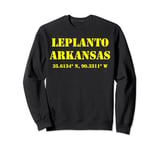 Leplanto Arkansas Coordinates Souvenir Sweatshirt