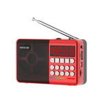 Enceinte Bluetooth Rouge Lumineuse Portable Puissante Avec Radio FM et Batterie Longue Durée YONIS