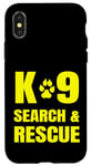 iPhone X/XS K-9 Search And Rescue Dog Handler Trainer SAR K9 FRONT PRINT Case