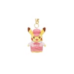 Pokemon Center Japan Plush Keychain Pikachu Pink Pokemon Cafe Limited Edition