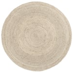 Dixie Elin Rund Matta Jute Natur/Grå Ø125