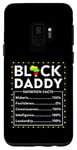 Coque pour Galaxy S9 Black Daddy Nutrition Facts Juneteenth King Dad Fête des pères