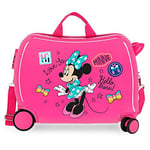 Disney Enjoy Minnie Icon Pink Kids Rolling Suitcase 50 x 38 x 20 cm Rigid ABS Combination Lock 34 Litre 2.3 kg 4 Wheels Hand Luggage