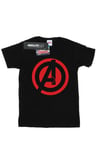 Avengers Assemble Solid A Logo Cotton T-Shirt