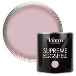 Vintro Paint | Pink Eggshell Paint | for Walls | Wood | Trim | Satin Furniture Paint | Interior & Exterior Use. (2.5 Litres, Olivia - Pink)