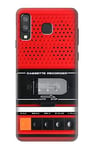 Red Cassette Recorder Graphic Case Cover For Samsung Galaxy A8 Star, A9 Star