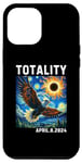 Coque pour iPhone 12 Pro Max Lunettes Solar Eclipse 2024 Totality Eagle Solar Eclipse