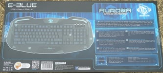 AURORA GAMING WIRED USB UK KEYBOARD BRAND NEW! e-Blue QWERTY 104 Key Repeat Rate