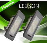 Skyltlykta, Modellanpassad BMW LED-Xenonvit Canbus,12V 2-pack Ledson - BMW - E9*, E60, E39, E61 xdrive, X6 m, M3 e46, M5 e39, M3