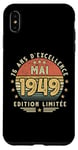 Coque pour iPhone XS Max Mai 1949 Cadeau Anniversaire Mai 1949 75 ans Homme Femme