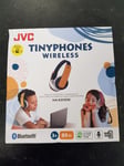 JVC HAKD10W TINY PHONES BLUETOOTH HEADPHONES FOR KIDS ON-EAR (YELLOW)HA-KD10W