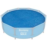 Bestway 58241 Bâche solaire diamètre 289 cm pour piscine hors sol ronde diamètre 305 cm Bleu