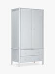 John Lewis Spindle Double Wardrobe with 2 Drawers, Grey