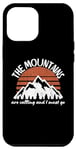 Coque pour iPhone 14 Plus Les montagnes m'appellent et je dois y aller | Rétro | Vintage | Montagne des années 80