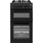Beko KDG582K 50cm Gas Cooker with Full Width Gas Grill - Black - A+ Rated