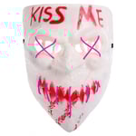 Kiss Me Mask LED Lila