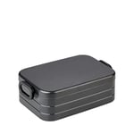 Mepal Lunch Box Midi - Lunch Box To Go - For 2 Sandwiches or 4 Slices of Bread - Snack & Lunch - Lunch Box Adults - Nordic black