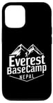 Coque pour iPhone 12/12 Pro Everest Basecamp Népal Mountain Lover Hiker Saying Everest