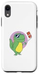 iPhone XR Dinosaur taking a selfie on a stick Case