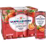 San Pellegrino Aranciata Rossa Zero Läsk Burk 6x33cl