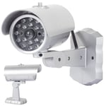 New Realistic Dummy Fake Security Camera Surveillance Indoor CCTV Red LED 1242