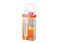 OSRAM LED SLIM LINE - LED-glödlampa - form: majs - klar finish - R7s - 12 W (motsvarande 100 W) - klass E - varmt vitt ljus - 2700 K