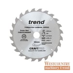 Trend CraftPro Crosscut Wood Mitre Saw Blade - 250mm dia x 2.16 kerf x 30 bore 2