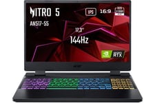 Nitro 5 AN517-55-5772 Intel Core I5 12500H RAM 16 GO DDR5 512 Go SSD GeForce RTX 4050 TGP 95 W