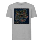 T-Shirt Homme Col Rond Pubg Map Playerunknown's Battlegrounds Gamer