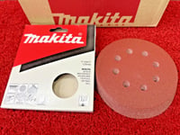 10Pcs Genuine Makita Sanding Disc 125mm For DBO180RMJ  Sanders 120Grit