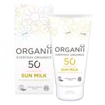 ORGANii Everyday Organics High Protection Sun Milk SPF50 125ml