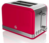 Swan ST19010RN 2-Slice Toaster - Red