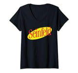 Womens Seinfeld Logo V-Neck T-Shirt