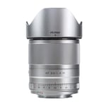 VILTROX EF-M 23mm f1.4-16 STM Auto Focus Prime Lens compatible with Canon M mount Mirrorless Camera, APS-C Compact, Silver