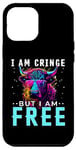 iPhone 14 Pro Max I am Cringe But I am Free Shirt Funny Cow T-shirt Cow Case
