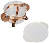Bodum CHAMBORD Set Bakeware Dish with Silicone Lid, 0.25 l, Copper Stand/Clear, 0.25 Litre
