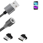 Magnetic charging cable for Samsung Galaxy J1 Mini Prime 2016 Duos with USB type