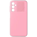 AVIZAR halvstyvt fodral till Samsung Galaxy A25 5G - Skjut kameraskydd - Pulverrosa Rosa