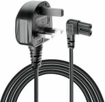 New Right Angle 3M Long Mains Power Cable For Samsung LED Flat TV - NEW