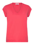 Cc Heart Basic V-Neck T-Shirt Pink Coster Copenhagen