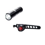 Cateye Volt 100 XC / ORB USB Rechargeable Front & Rear Bike Light Set