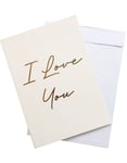 I Love You - Jättestort Kort Med Kuvert I A4 Format