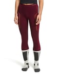 FALKE Warm Trend, Sous-Vêtement Technique Legging De Sport Femme, Chaud, Rouge (Dark Mauve 8213), M (1 Paire)