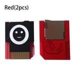 1/2pcs Micro Sd Adapter Version 2.0 Push To Eject Red 2pcs