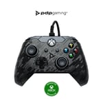 PDP Wired Game Controller - Xbox Series X|S, Xbox One, PC/Laptop Windows 10, Steam Gaming Controller - USB - Advanced Audio Controls - Dual Vibration Videogame Gamepad - Black Camo