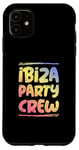 Coque pour iPhone 11 Ibiza Party Crew | Coloré