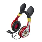 Mickey Mouse Kids Headphones for Kids Adjustable Stereo Tangle-Free 3.5Mm Jack Wired Cord Over Ear Headset for Children Parental Volume Control Kid Friendly Safe Perfect for School Home Travel